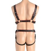 Heathen Harness S/M - Black/Red - Image 6