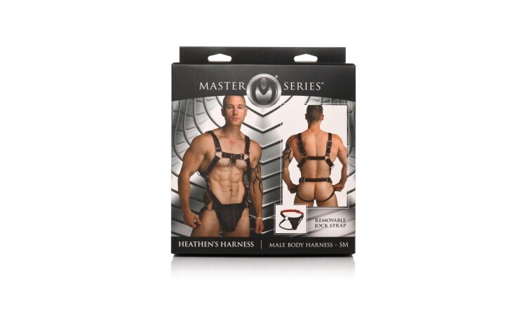 Heathen Harness L/XL - Black, Red - Image 7