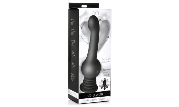 IN Shaking Silicone Stimulator - Black - Image 8