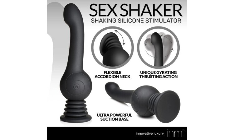 IN Shaking Silicone Stimulator - Black - Image 7