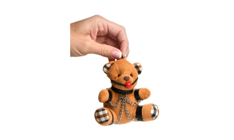 Gagged Teddy Bear Keychain - Image 2
