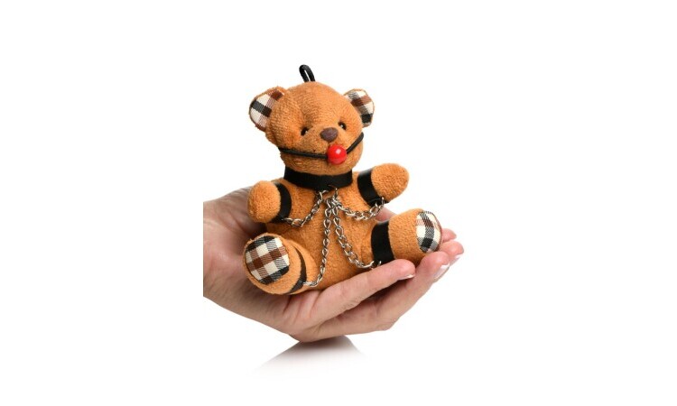 Gagged Teddy Bear Keychain - Image 3