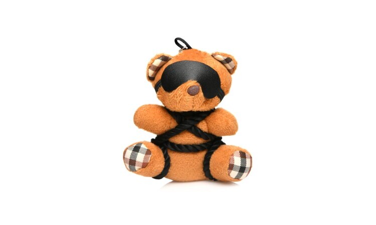 Rope Teddy Bear Keychain - Image 1
