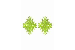 Glow in the Dark Crystal Pasties - Neon Green