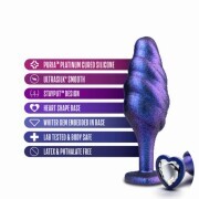 Anal Adventures Matrix - Bumped Bling Anal Plug - Sapphire - Image 2
