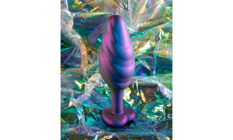 Anal Adventures Matrix - Bumped Bling Anal Plug - Sapphire - Image 3