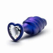 Anal Adventures Matrix - Bumped Bling Anal Plug - Sapphire - Image 4