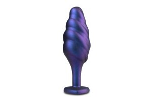 Anal Adventures Matrix - Bumped Bling Anal Plug - Sapphire