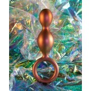Anal Adventures Matrix - Duo Loop Anal Plug - Copper - Image 3