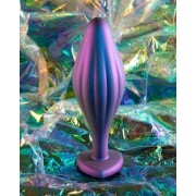 Anal Adventures Matrix - Wavy Bling Anal Plug - Sapphire - Image 2
