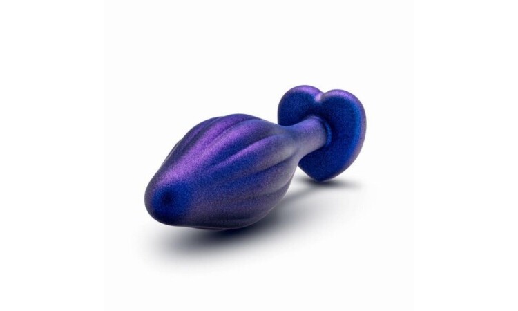 Anal Adventures Matrix - Wavy Bling Anal Plug - Sapphire - Image 3