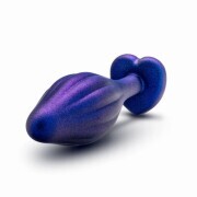 Anal Adventures Matrix - Wavy Bling Anal Plug - Sapphire - Image 3