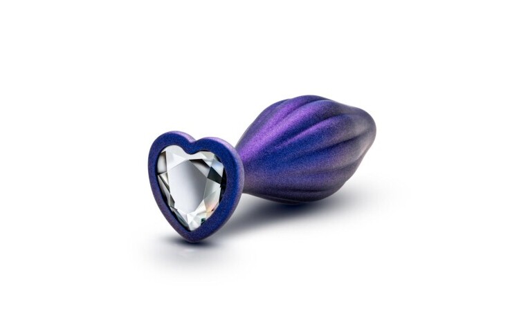 Anal Adventures Matrix - Wavy Bling Anal Plug - Sapphire - Image 4