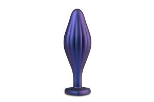 Anal Adventures Matrix - Wavy Bling Anal Plug - Sapphire