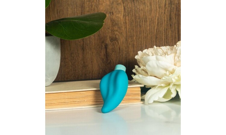 Gaia Eco Caress Vibrator - Aqua - Image 4