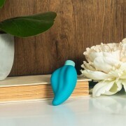 Gaia Eco Caress Vibrator - Aqua - Image 4
