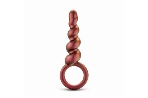 Anal Adventures Matrix - Spiral Loop Anal Plug - Copper