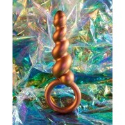 Anal Adventures Matrix - Spiral Loop Anal Plug - Copper - Image 3