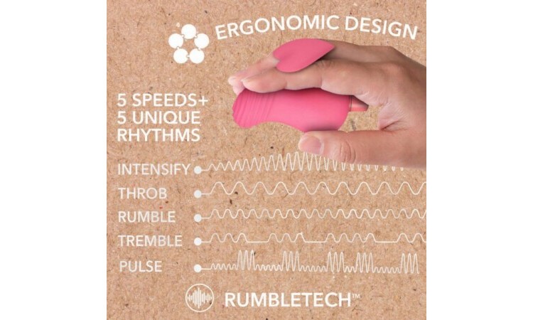 Gaia Eco Love Vibrator - Coral - Image 4