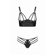 Malwia Strappy Bra Set - Black - Image 1