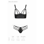 Malwia Strappy Bra Set - Black - Image 5