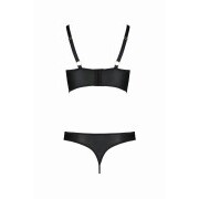 Malwia Strappy Bra Set - Black - Image 4