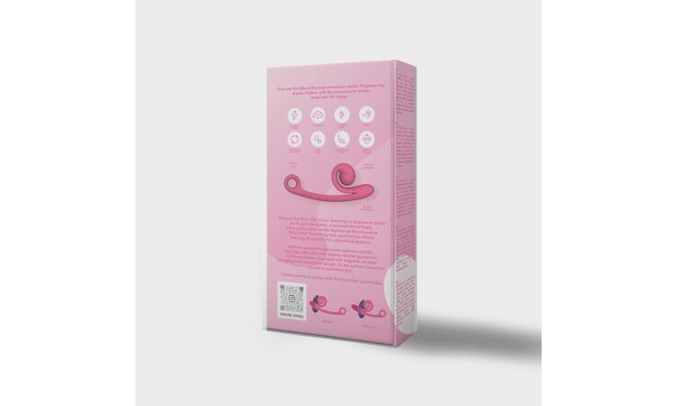 Snail Vibe Curve Duo Vibrator - Pink - Image 4