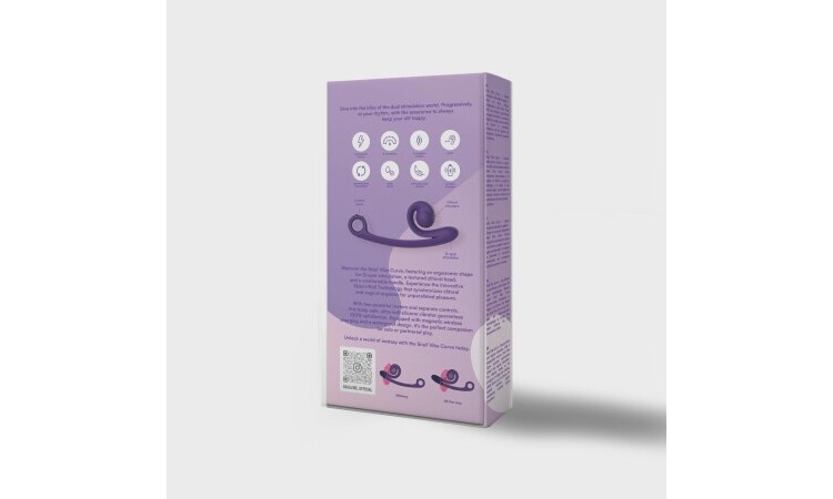 Snail Vibe Curve Duo Vibrator - Purple - Image 5