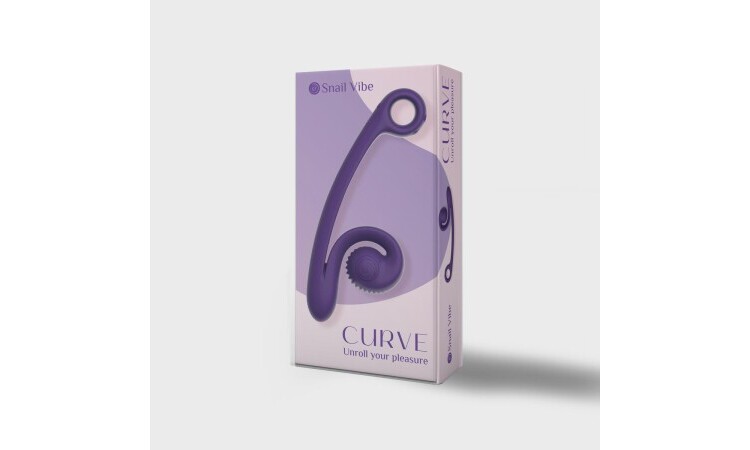 Snail Vibe Curve Duo Vibrator - Purple - Image 4