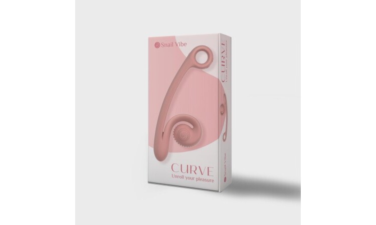 Snail Vibe Curve Duo Vibrator - Peachy Pink - Image 5