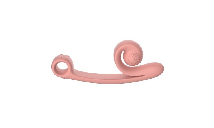 Snail Vibe Curve Duo Vibrator - Peachy Pink - Image 1