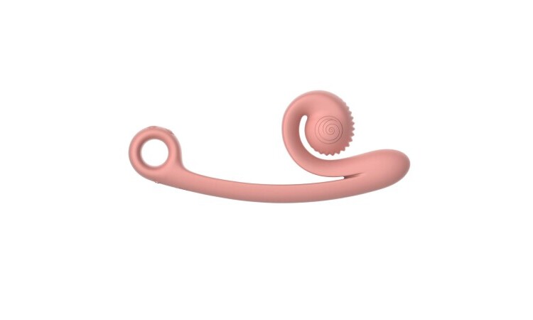 Snail Vibe Curve Duo Vibrator - Peachy Pink - Image 2