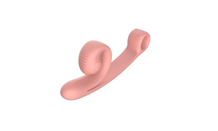 Snail Vibe Curve Duo Vibrator - Peachy Pink - Image 3